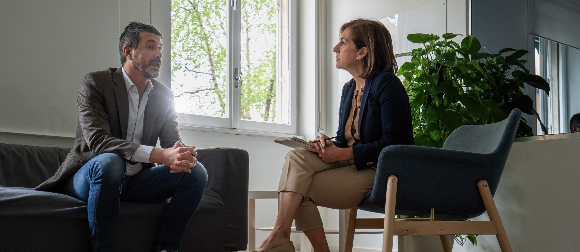 Psychotherapy session therapist patient office counseling mental health